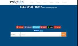 
							         ProxySite.com - Free Web Proxy Site								  
							    
