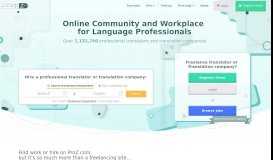
							         ProZ.com: Freelance translators & Translation companies								  
							    