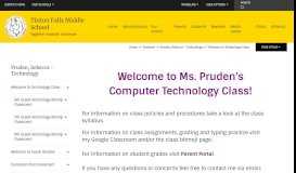 
							         Pruden, Rebecca - Technology / Welcome to Technology Class								  
							    