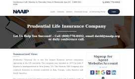 
							         Prudential Life Company | Guaranteed Highest Agent Commissions								  
							    