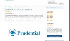 
							         Prudential Life Insurance Reviews (with Policy Details) | Retirement ...								  
							    