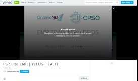 
							         PS Suite EMR | TELUS HEALTH on Vimeo								  
							    