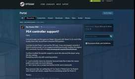 
							         PS4 controller support? :: Portal General Discussions								  
							    