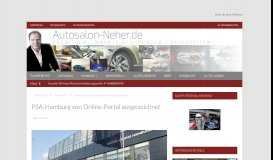 
							         PSA-Hamburg von Online-Portal ausgezeichnet - autosalon-neher.de								  
							    