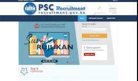 
							         PSC Recruitment System Home								  
							    