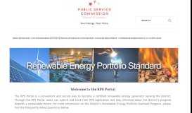 
							         PSCDC - Renewable Portfolio Standard Program - DC PSC								  
							    