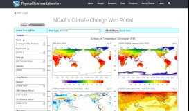 
							         PSD : Climate Change Web Portal - Map Plots - ESRL								  
							    