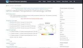 
							         PSD : GPCC Precipitation Data Set - ESRL								  
							    