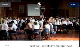 
							         PSHE for Parents Programme 2017-18 | Lancing College ...								  
							    
