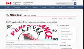 
							         PSPM application: New webpage centralizes information – The Maple ...								  
							    