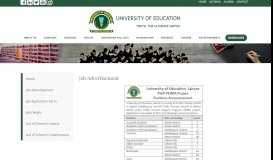 
							         Pssp Jobs - University of Education								  
							    