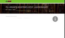 
							         PSU Urdaneta Registrar's Office -Undergraduate, San Vicente ...								  
							    