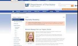 
							         Psychiatry Residency » Department of Psychiatry » College of ...								  
							    