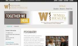 
							         Psychiatry | WMed								  
							    