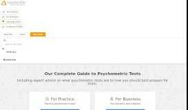 
							         Psychometric Tests: Free Online Practice Tests from AssessmentDay								  
							    