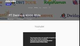 
							         PT Dwidaya World Wide | Informasi Perusahaan | job-like.com								  
							    