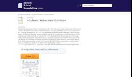 
							         PTA News - Nathan Hale PTA Fill Online, Printable, Fillable, Blank ...								  
							    