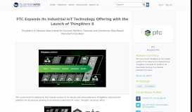 
							         PTC Expands Its Industrial IoT Technology Offering with the Launch of ...								  
							    