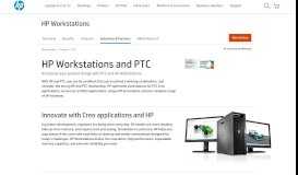 
							         PTC | Workstations Solution Partner | HP® Australia - HP.com								  
							    