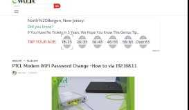 
							         PTCL Modem WiFi Password Change -How to via 192.168.1.1 ...								  
							    