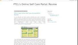 
							         PTCL's Online Self Care Portal: Review								  
							    