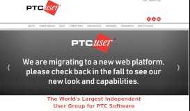 
							         PTC/USER Portal : Homepage - PTC/USER - Support, Educate ...								  
							    