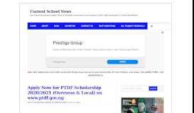 
							         PTDF Scholarship 2019|2020 (Overseas & Local) - See Application ...								  
							    