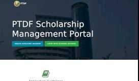 
							         PTDF - Scholarship Portal								  
							    