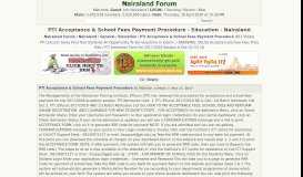 
							         PTI Acceptance & School Fees Payment Procedure - Education ...								  
							    