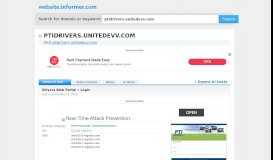 
							         ptidrivers.unitedevv.com at WI. Drivers Web Portal » Login								  
							    