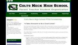 
							         PTSO Scholarship - Colts Neck High School PTSO								  
							    