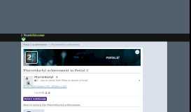 
							         Pturretdactyl Achievement in Portal 2 - TrueAchievements								  
							    