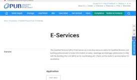 
							         PUB E-Services								  
							    
