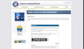 
							         Public Access Case Lookup - Arizona Judicial Branch > Home								  
							    