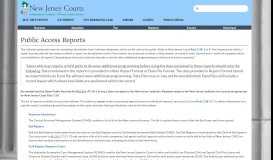 
							         Public Access Reports - NJ Courts								  
							    