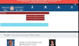 
							         Public Access to Court Records - Dallas County								  
							    