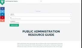 
							         Public Administration Resource Guide - Top Management Degrees								  
							    