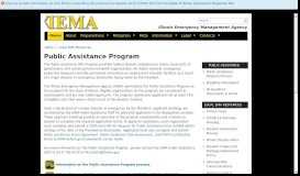 
							         Public Assistance Program - Local EMA Resources - Illinois.gov								  
							    