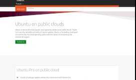 
							         Public cloud | Ubuntu								  
							    