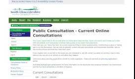 
							         Public Consultation - Current Online Consultations - South ...								  
							    