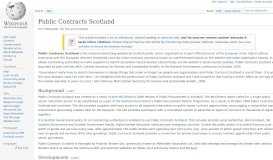 
							         Public Contracts Scotland - Wikipedia								  
							    