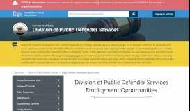 
							         Public Defender Employment Opportunities - CT.gov								  
							    