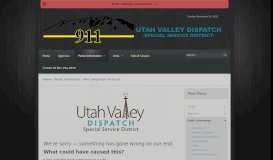 
							         Public GRAMA Requests - Utah Valley Dispatch								  
							    
