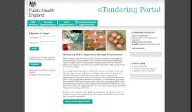 
							         Public Health England eTendering Portal								  
							    