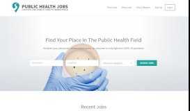 
							         Public Health Jobs								  
							    