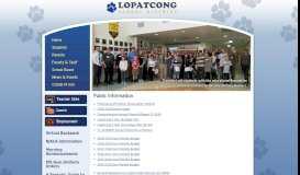 
							         Public Information | Lopatcong School District								  
							    