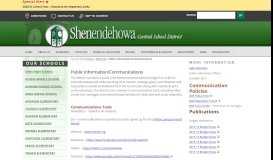 
							         Public Information/Communications | Shenendehowa Central Schools								  
							    
