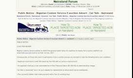 
							         Public Notice - Nigerian Custom Service E-auction Advert - Car ...								  
							    