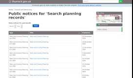 
							         Public notices for 'Search planning records' | Thurrock Council								  
							    