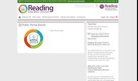 
							         Public Portal Panels | Reading Education Services								  
							    